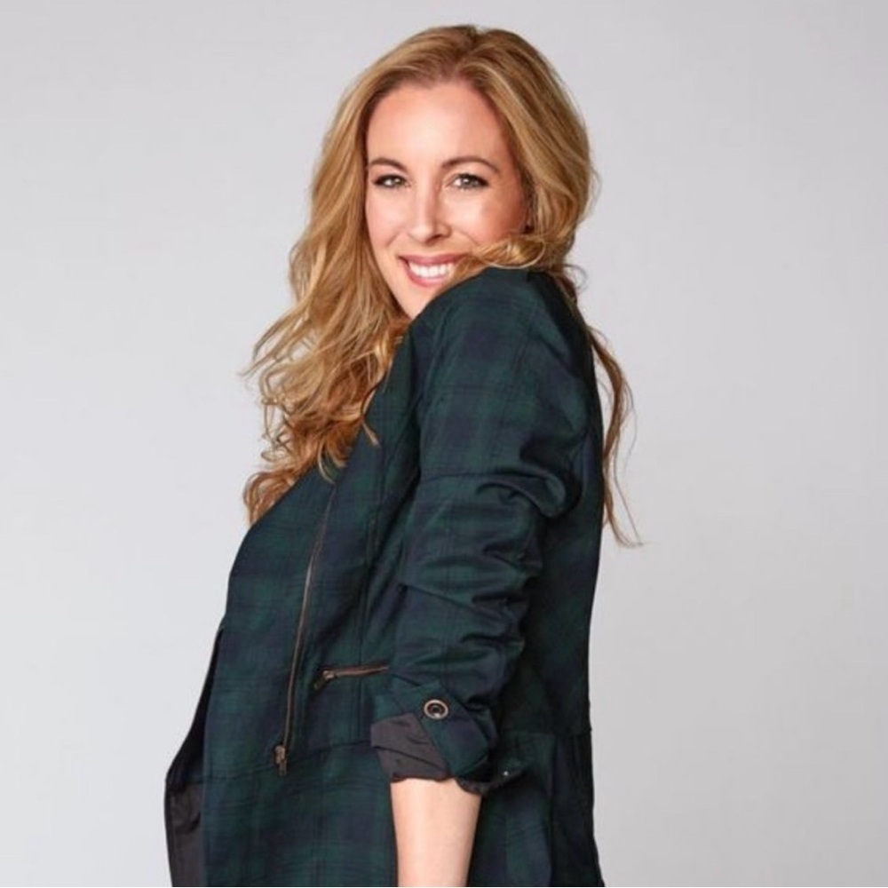 Cabi Jacket Blazer  #3181 Tartan Plaid Moto